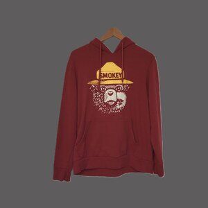 Smokey The Bear Mens Large Hoodie Sweater